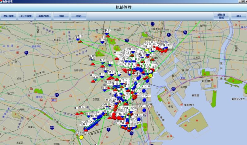 ドライバーの営業エリア　Bさんの事例